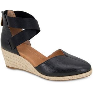 Gentle Souls by Kenneth Cole Womens Orya Black Espadrille Heels Shoes New